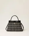Twinset Cabas En Tweed Avec Cadenas Oval T