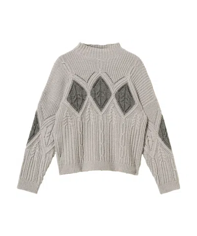 TWINSET TWINSET LOZENGE INTARSIA KNITWEAR