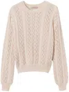 Twinset Cable-knit Turtleneck Jumper In 中性色