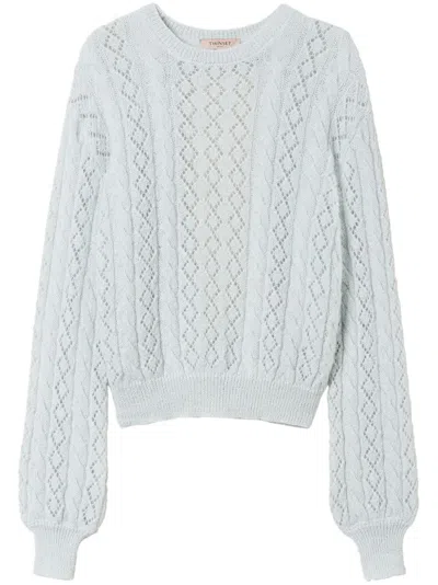 TWINSET CABLE-KNIT JUMPER