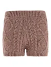 Twinset Shorts Mit Zopfmuster In Brown