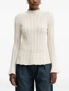 Twinset Cable-knit Sweater In Neutral