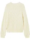 Twinset Cable-knit Turtleneck Jumper In Yellow