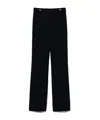 Twinset Cady High-waist Trousers In Black