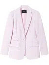 Twinset Cady-texture Blazer In Pink
