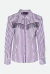 Twinset Bead-embellished Shirt In Viola