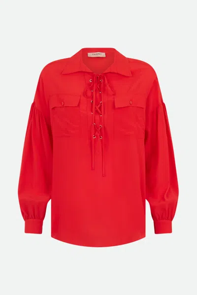 Twinset Camicia Rossa In Red