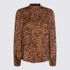 Twinset Camicie St.animalier Coffee/land In Animal Print