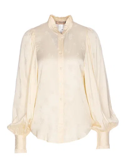 Twinset Cream Shirt Frontal Buttons Closure In Neutral