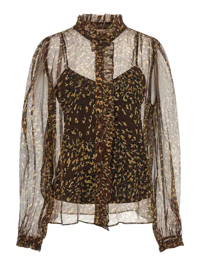 Twinset Camisa - Marrón