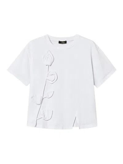 Twinset T-shirt With Embroidery In White