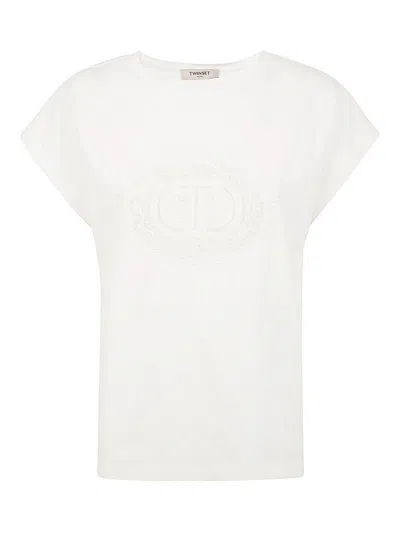 Twinset Logo T-shirt In White