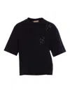 Twinset Embroidered T-shirt In Black
