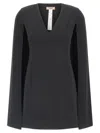 Twinset Cape Dress In Black