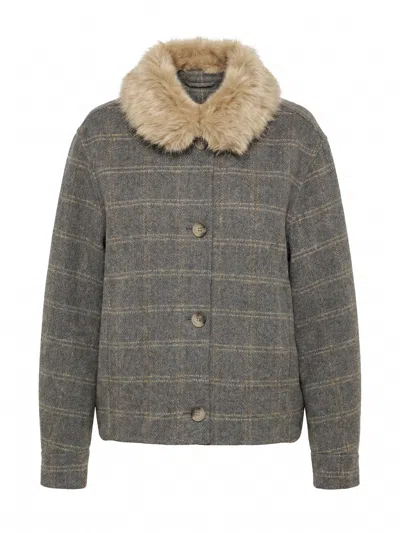 Twinset Cape In Gray
