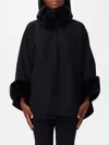 Twinset Cape  Woman Color Black In Black
