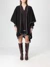 Twinset Cape  Woman Color Black In Black