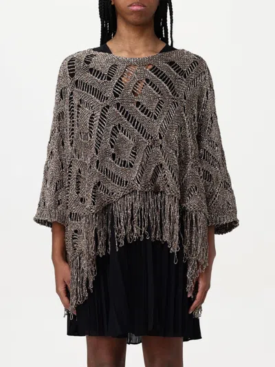 Twinset Cape  Woman Color Dove Grey