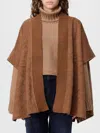 Twinset Cape  Woman Color Yellow Cream In White