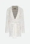 Twinset Cardigan Bianco Neve In White