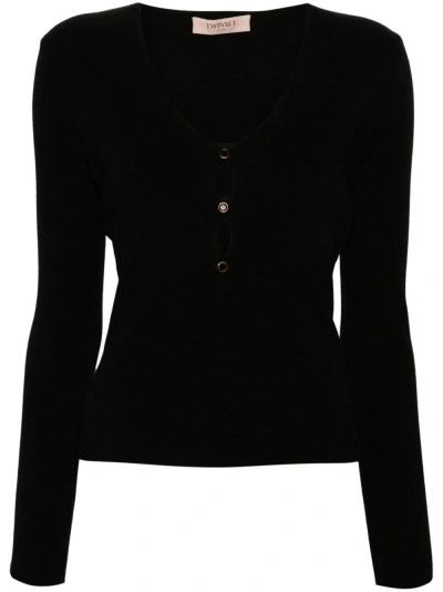 Twinset Cardigan In Black