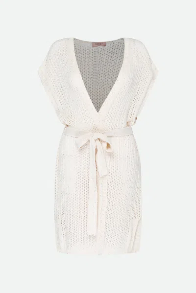 Twinset Cardigan Lungo Bianco