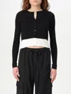 Twinset Trompe-l'oeil Fitted Cardigan In Black