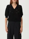 Twinset Cardigan  Woman Color Black In Black