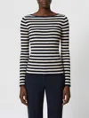 Twinset Striped Flared-sleeve Knitted Sweater In Multi