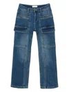Twinset Cargo Jeans In Blue