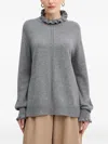 Twinset Cashmere-blend Jumper In Gray
