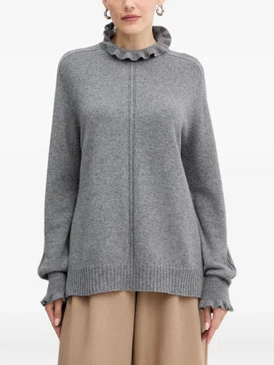 Twinset Cashmere-blend Jumper In Gray