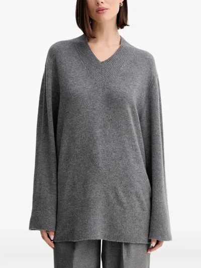 Twinset Cashmere-blend Jumper In Gray