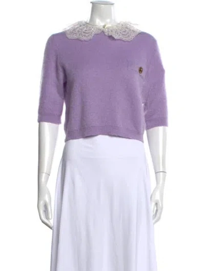 Pre-owned Twinset Cashmere Sweater In Purple