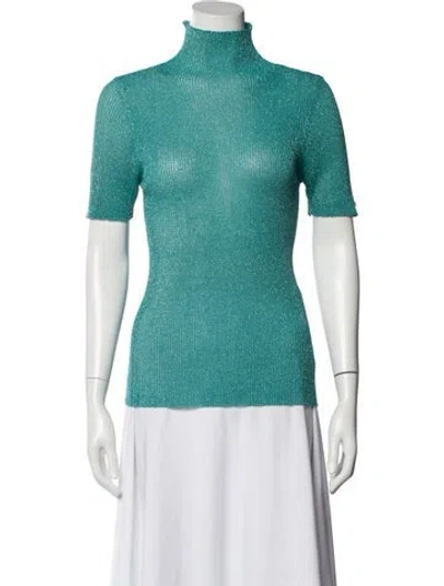 Pre-owned Twinset Cashmere Turtleneck Top In Multi