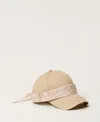 Twinset Casquette De Baseball Avec Foulard Bandana In Neutral