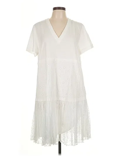 Pre-owned Twinset Casual Dress In White