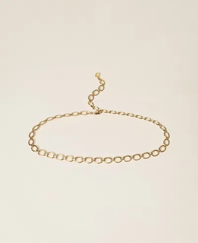 Twinset Ceinture En Chaîne Avec Oval T In Gold
