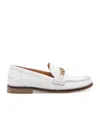 Twinset Chain-detail Leather Loafers In White
