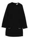 Twinset Chain-embellished Dress In Black