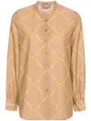 Twinset Twin Set Print Shirt In Neutrals