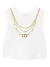 Twinset Chain-print Top