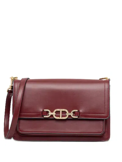 Twinset Chain Shoulder Bag In Red