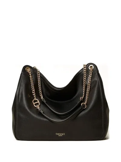 Twinset Chain-strap Shoulder Bag In Black