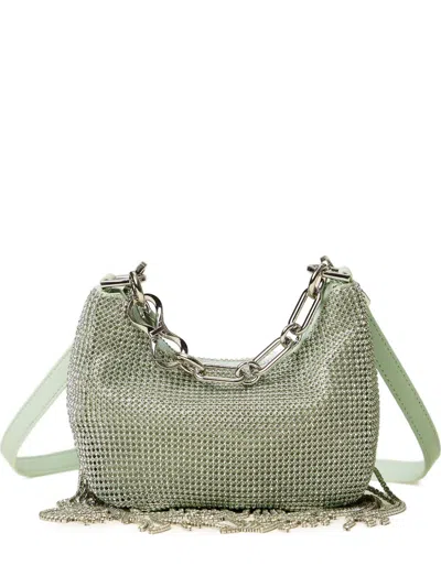 Twinset Chain Tassel Shoulder Bag In Green