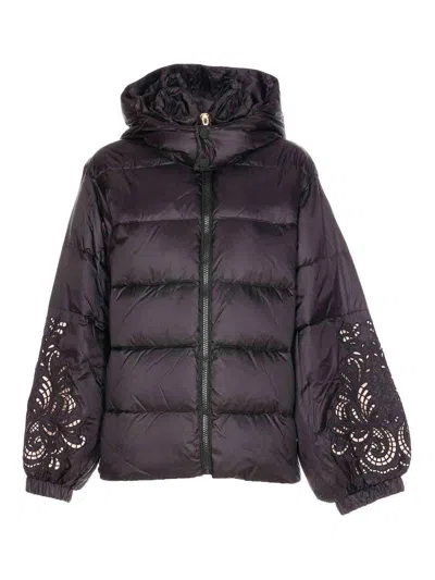 TWINSET CHAQUETA ALCOCHADA - NEGRO