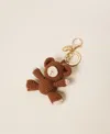 Twinset Charm Porte-clés Ourson Crochet In Brown