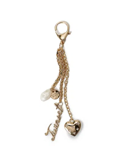 Twinset Charm With Pendants And Logo In Purple