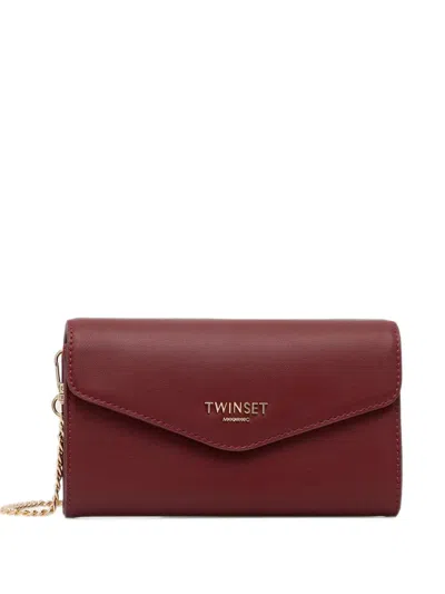 Twinset Charm-embellished Cross Body Bag In Red