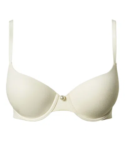 Twinset Charmeuse Push-up Bra In White